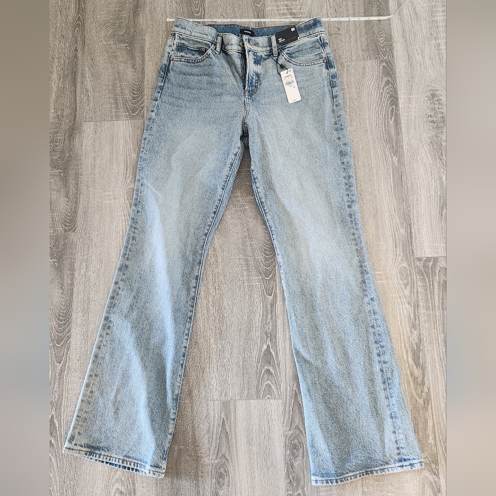 Express Light Blue Boot Cut Jeans